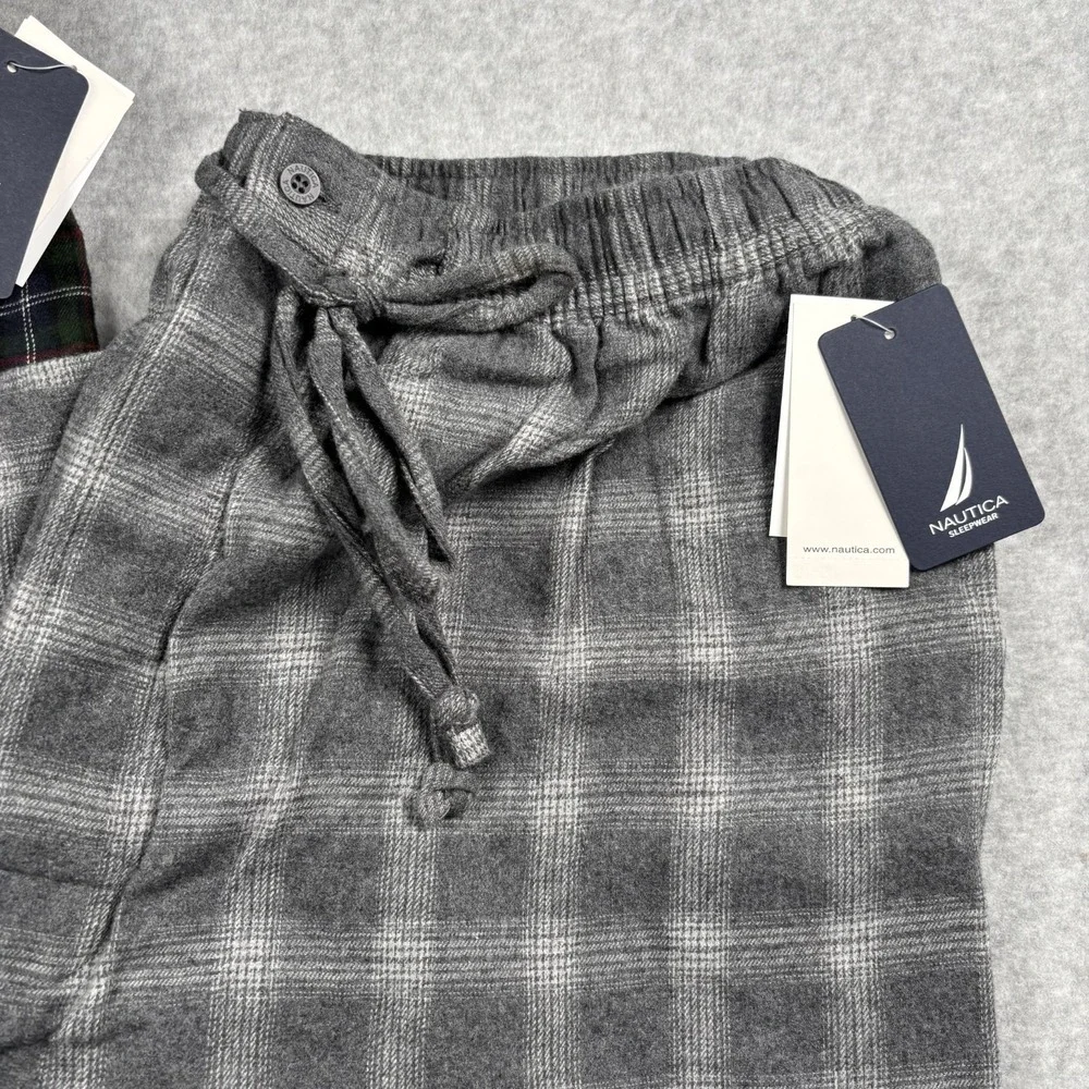 Nautica Pajama Pants Mens XLT Plaid Sleepwear Super Soft Lot of 2